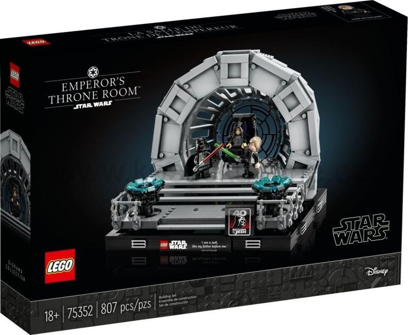 LEGO Star Wars 75352 Císařův trůnní sál – diorama