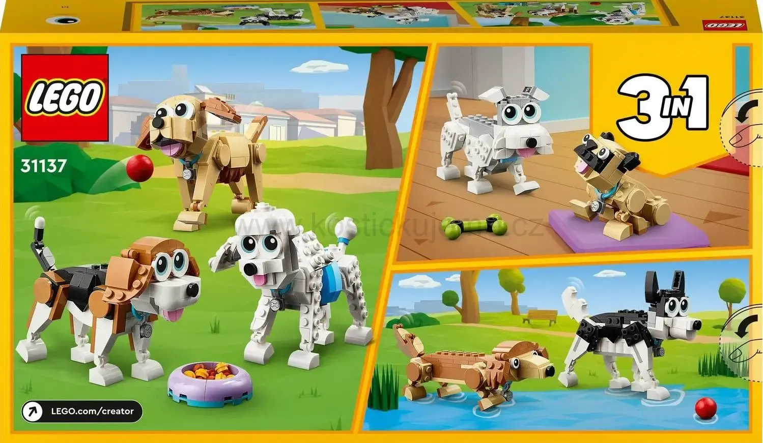LEGO Creator 3v1 31137 Roztomilí pejsci