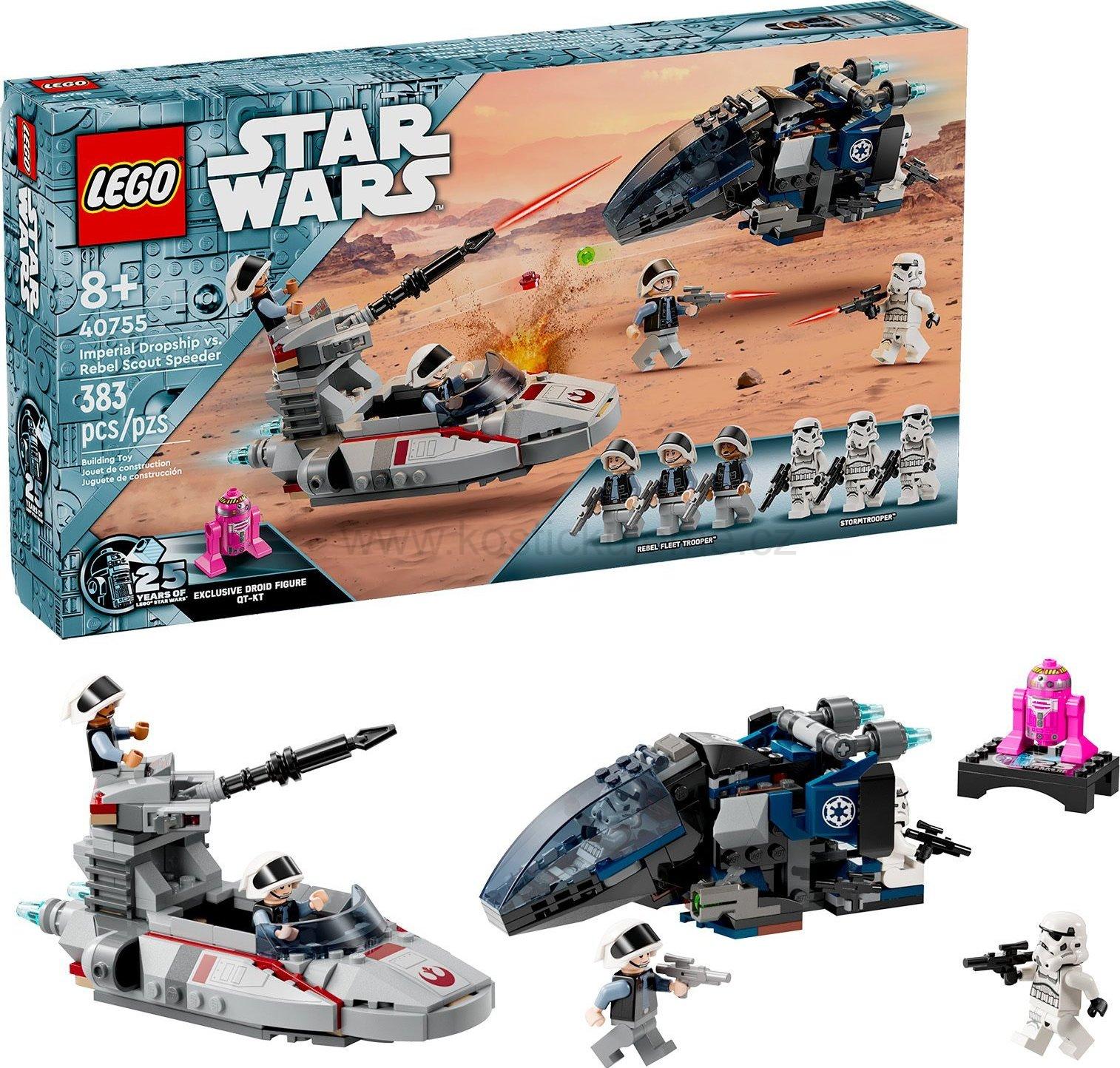 LEGO Star Wars 40755 Imperiální výsadková loď vs. povstalecký průzkumný spídr