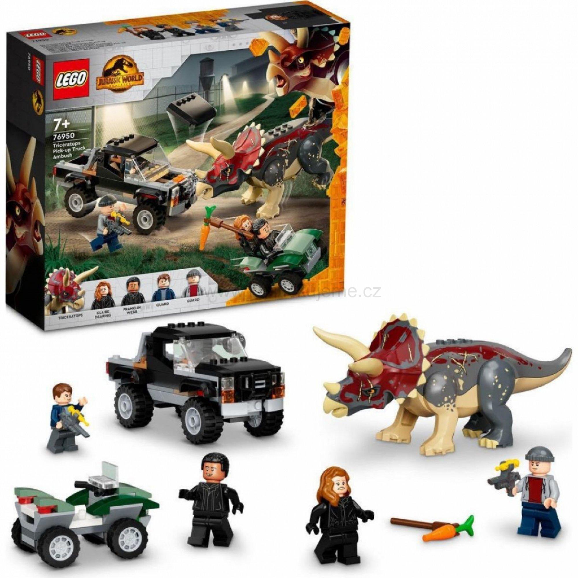 LEGO® Jurassic World 76950 Útok triceratopsu na pick-up