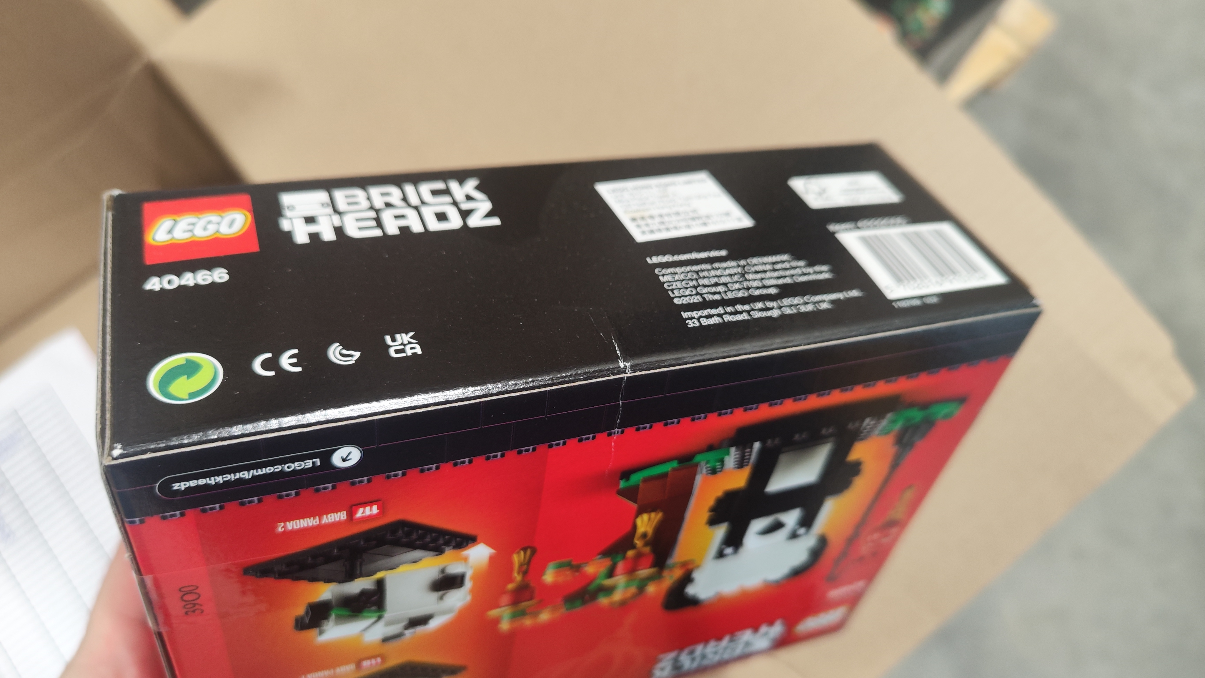 LEGO BrickHeadz 40466 Čínský Nový rok – Pandy - - - rozbitá krabice