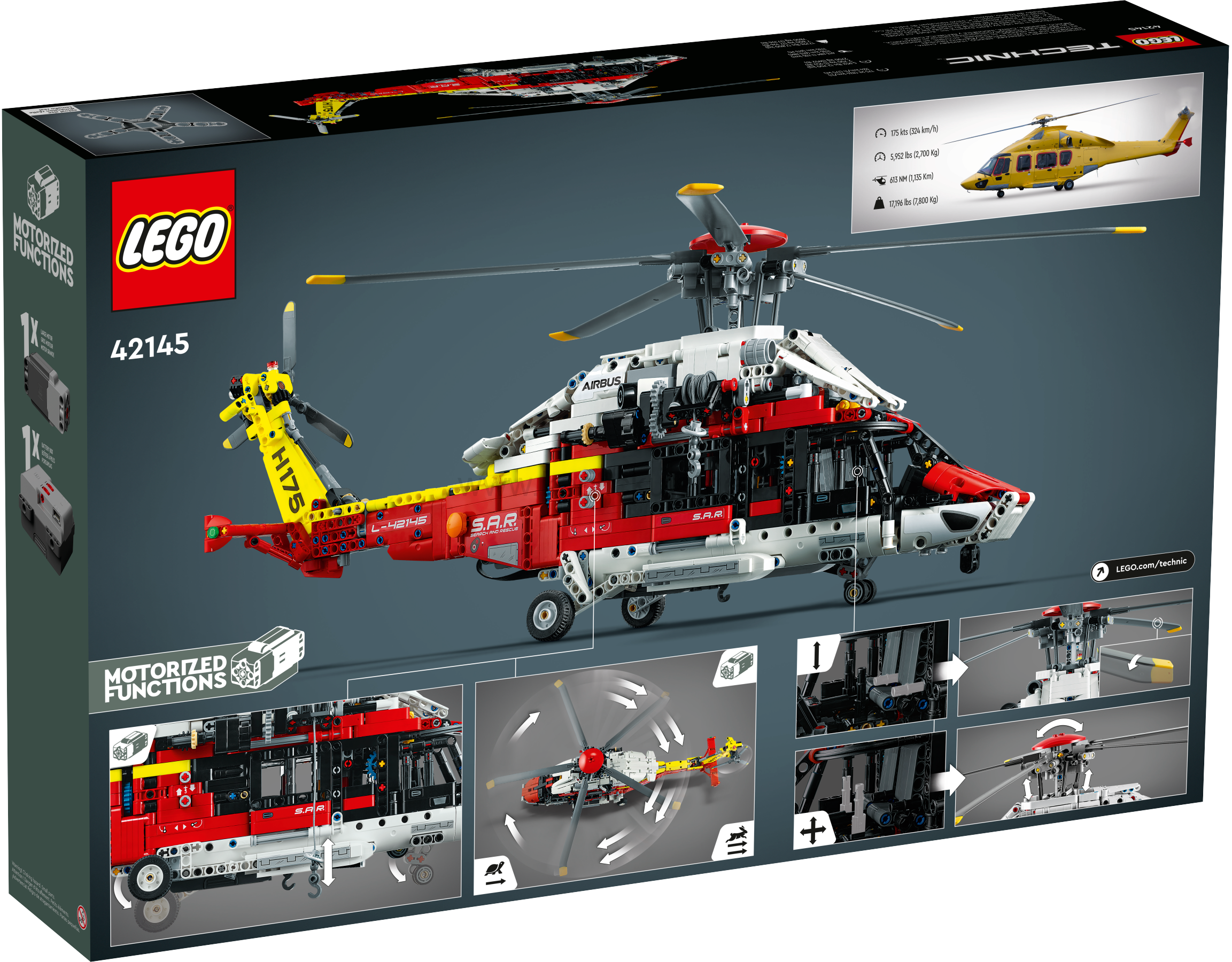 LEGO Technic 42145 Záchranářský vrtulník Airbus H175