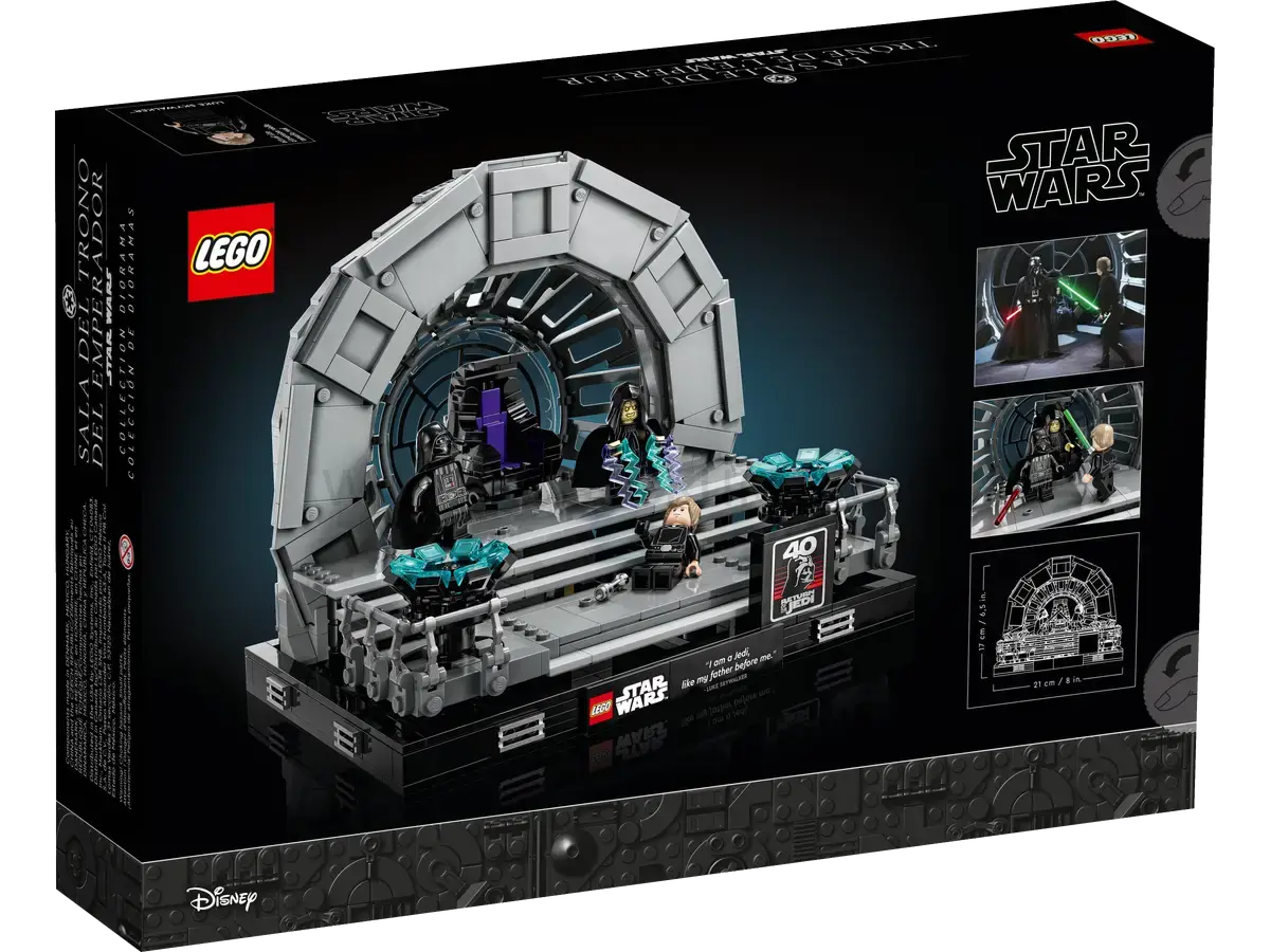 LEGO Star Wars 75352 Císařův trůnní sál – diorama