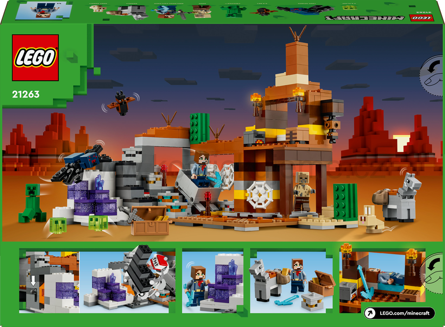 LEGO Minecraft 21263 Důlní šachta v pustině