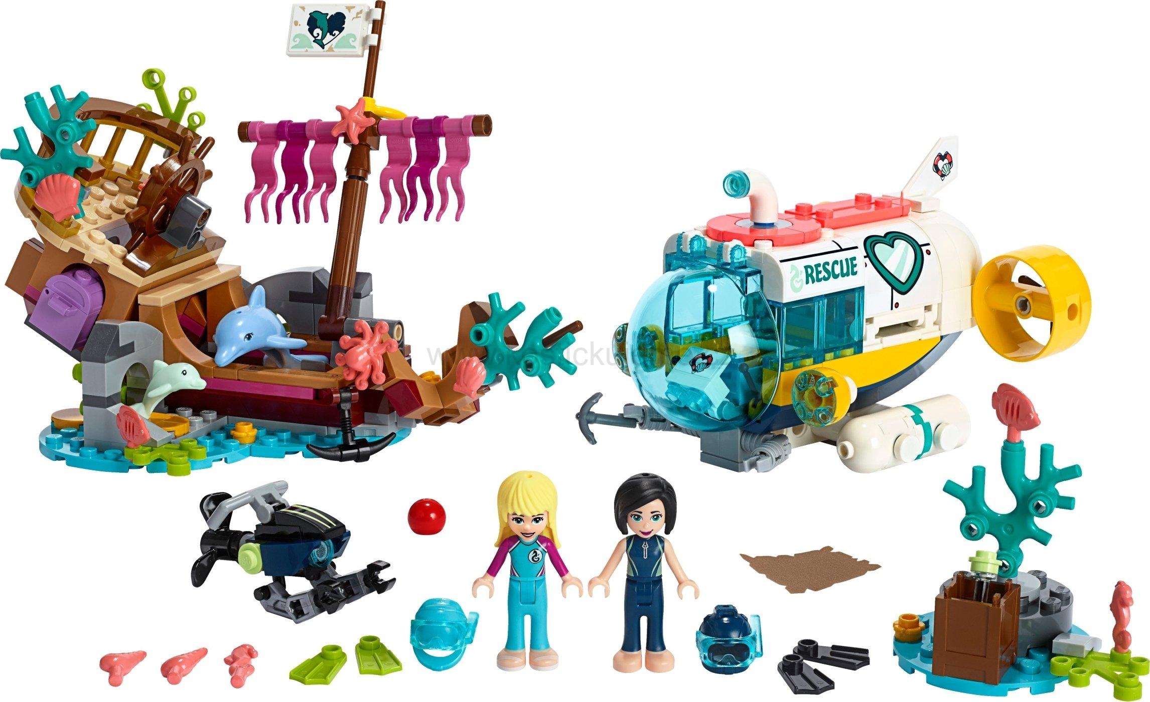 Promačklá krabice  - LEGO Friends 41378 LEGO stavebnice Friends 41378 Na záchranu delfínů