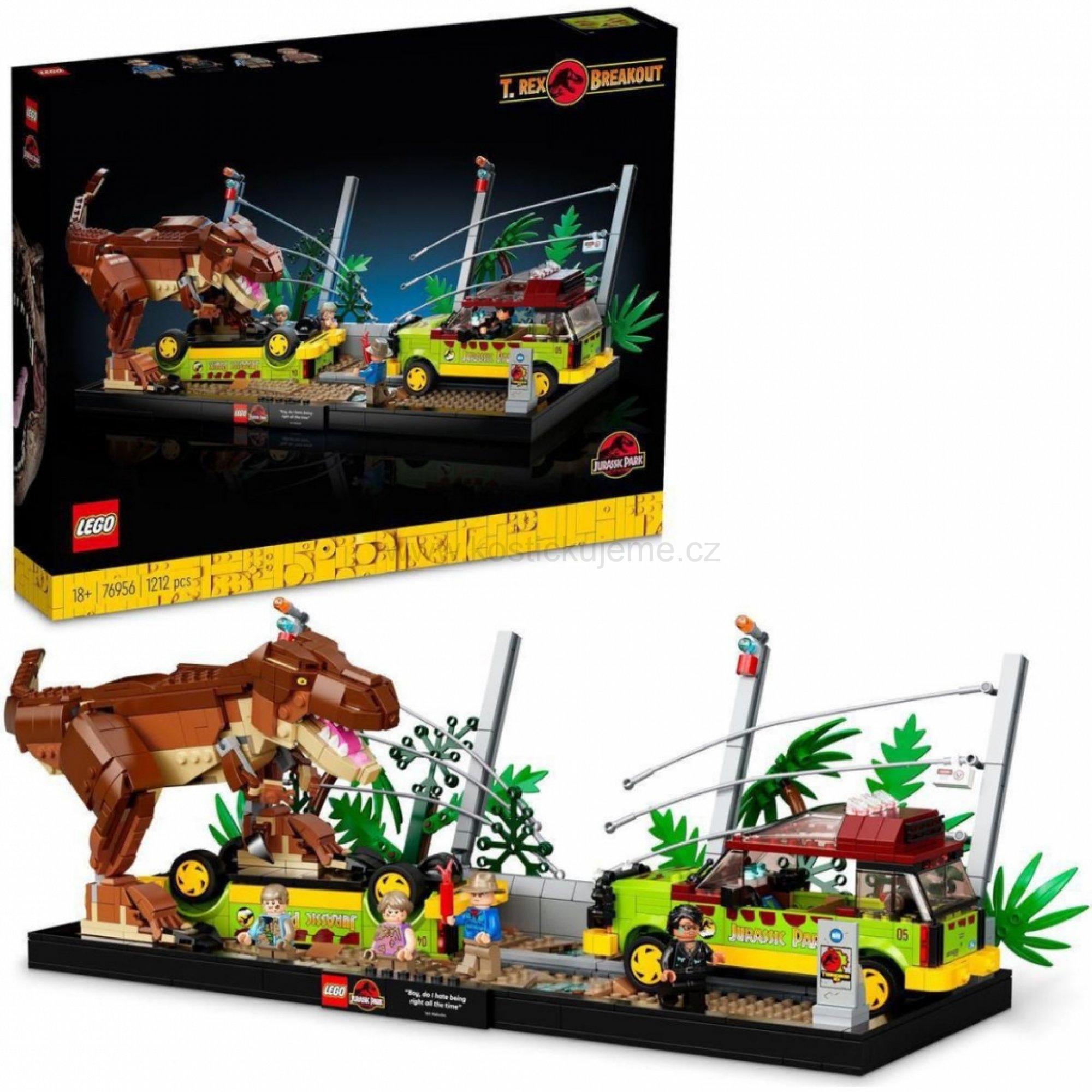 LEGO® Jurassic World 76956 Útěk T. rexe - promáčklá krabice