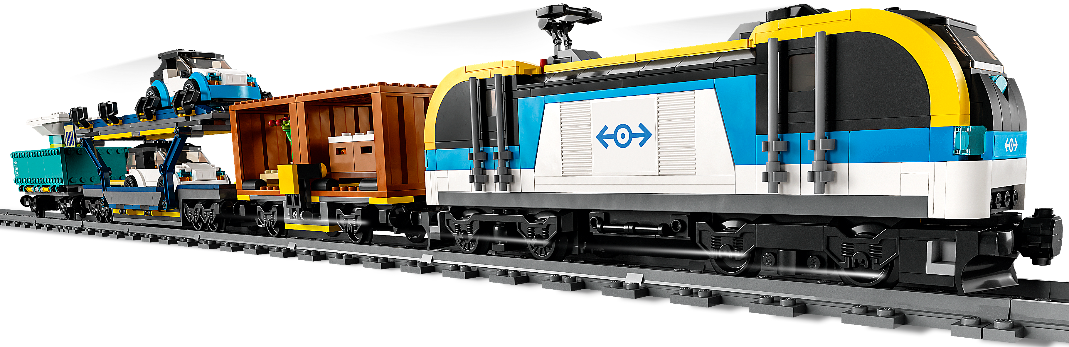 LEGO City 60336 Nákladní vlak - promacklá krabice