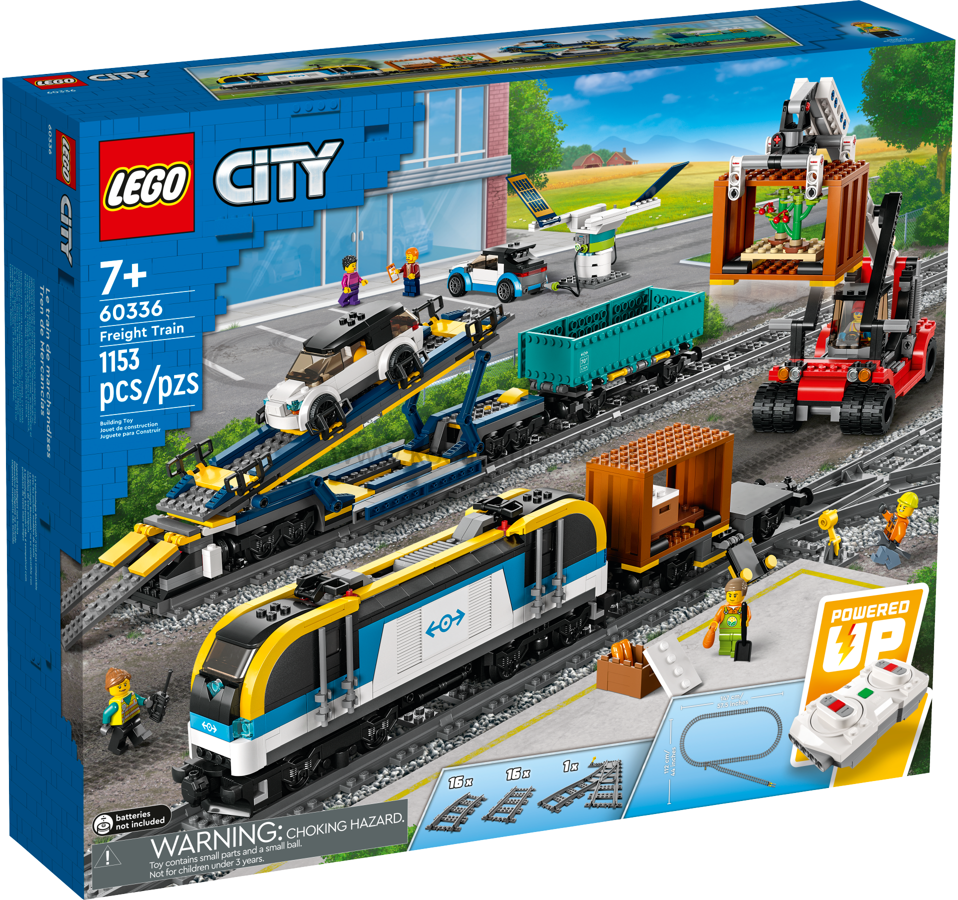 LEGO City 60336 Nákladní vlak - promacklá krabice