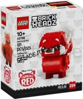 40798 LEGO BRICK HEADZ PANDA ČERVENÁ MEI