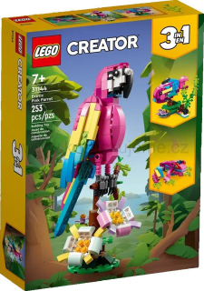LEGO Creator 3v1 31144 Exotický růžový papoušek